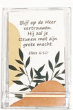 10 bemoedigingskaartjes met Bijbeltekst in display