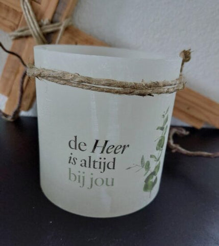 Windlicht - De Heer is altijd bij jou