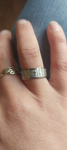 Ring Stainless Steel - Our Father - mt. 17