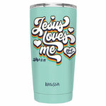 Thermobeker / reismok 'Jesus loves me'
