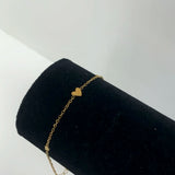 Armband - 3 hartjes - goud