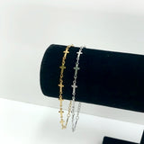 Armband - kruisjes - zilver