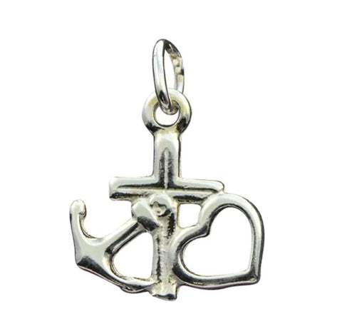 Zilveren ketting Geloof, Hoop, Liefde