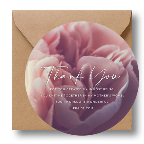 Cirkelcadeau ‘Thank You’ – bloem’