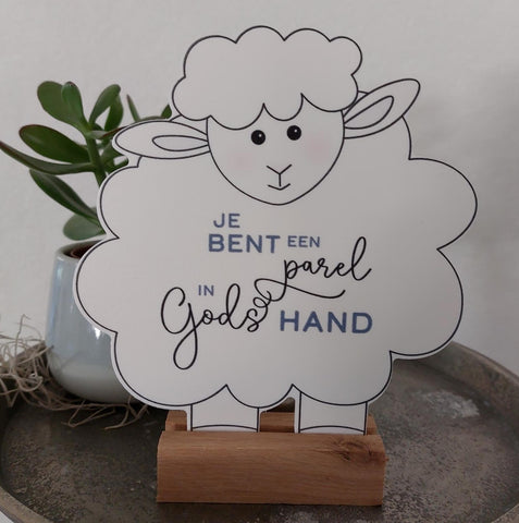 schaapje voor jou - Je bent een parel in Gods hand