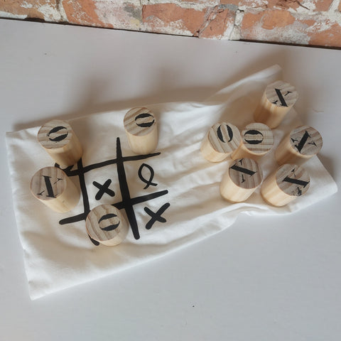 Boter, kaas & eieren - spel van hout