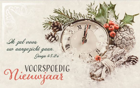 Pakje van 5 nieuwjaarskaarten