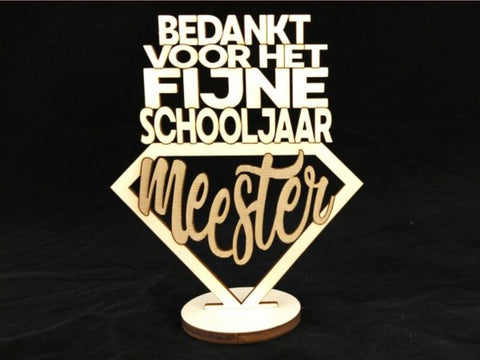 Bedankt voor het fijne schooljaar meester