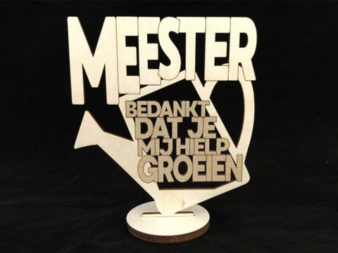 Meester bedankt dat je mij hielp groeien