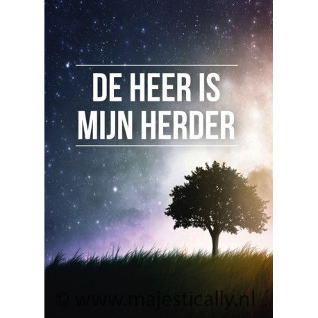 Poster A4 De Heer is mijn Herder