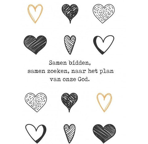 Poster A4 Samen bidden samen zoeken - Opwekking 167